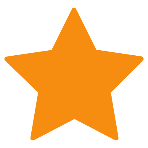Orange star design element