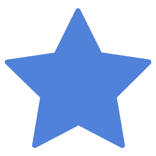 Blue star design element