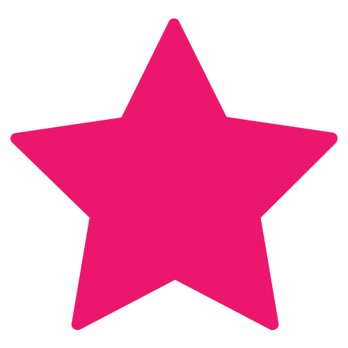 Pink star design element