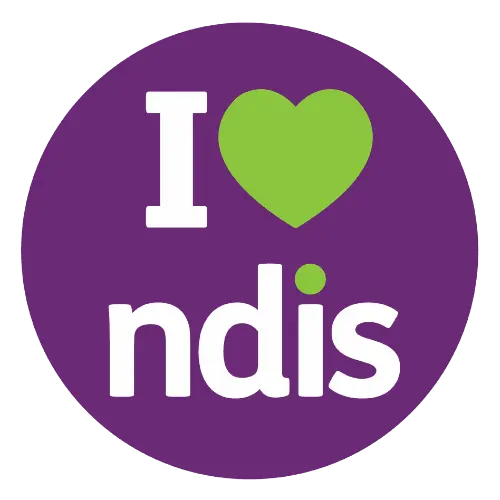 I Love NDIS badge